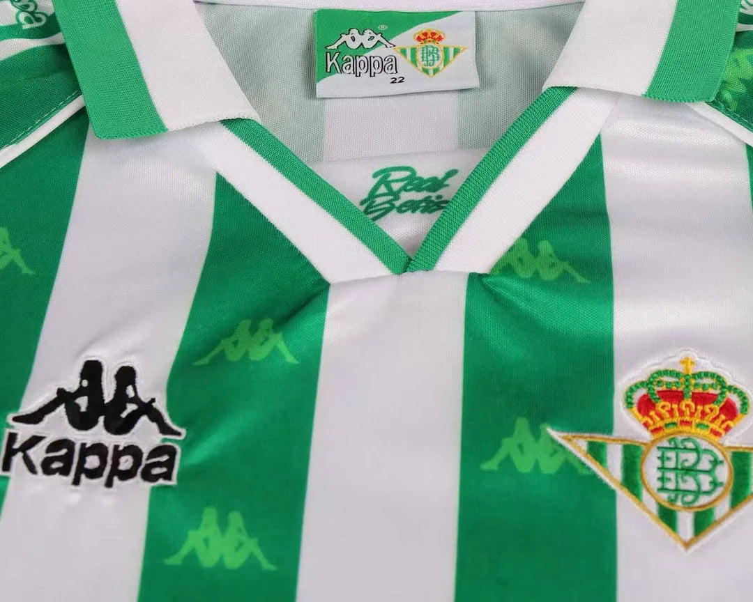 1995-1997 Retro Real Betis Home Football Shirt 1:1 Quality Kids Size