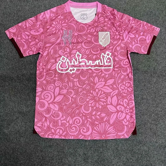 2025/2026 Palestine Training clothes pink Football Shirt 1:1