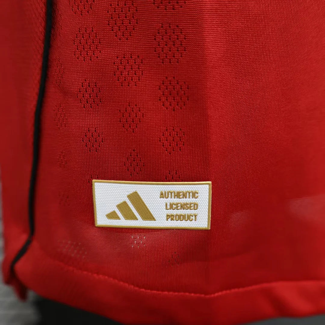 2025/2026 Long Sleeve Player Version Manchester United Home Football Shirt 1:1