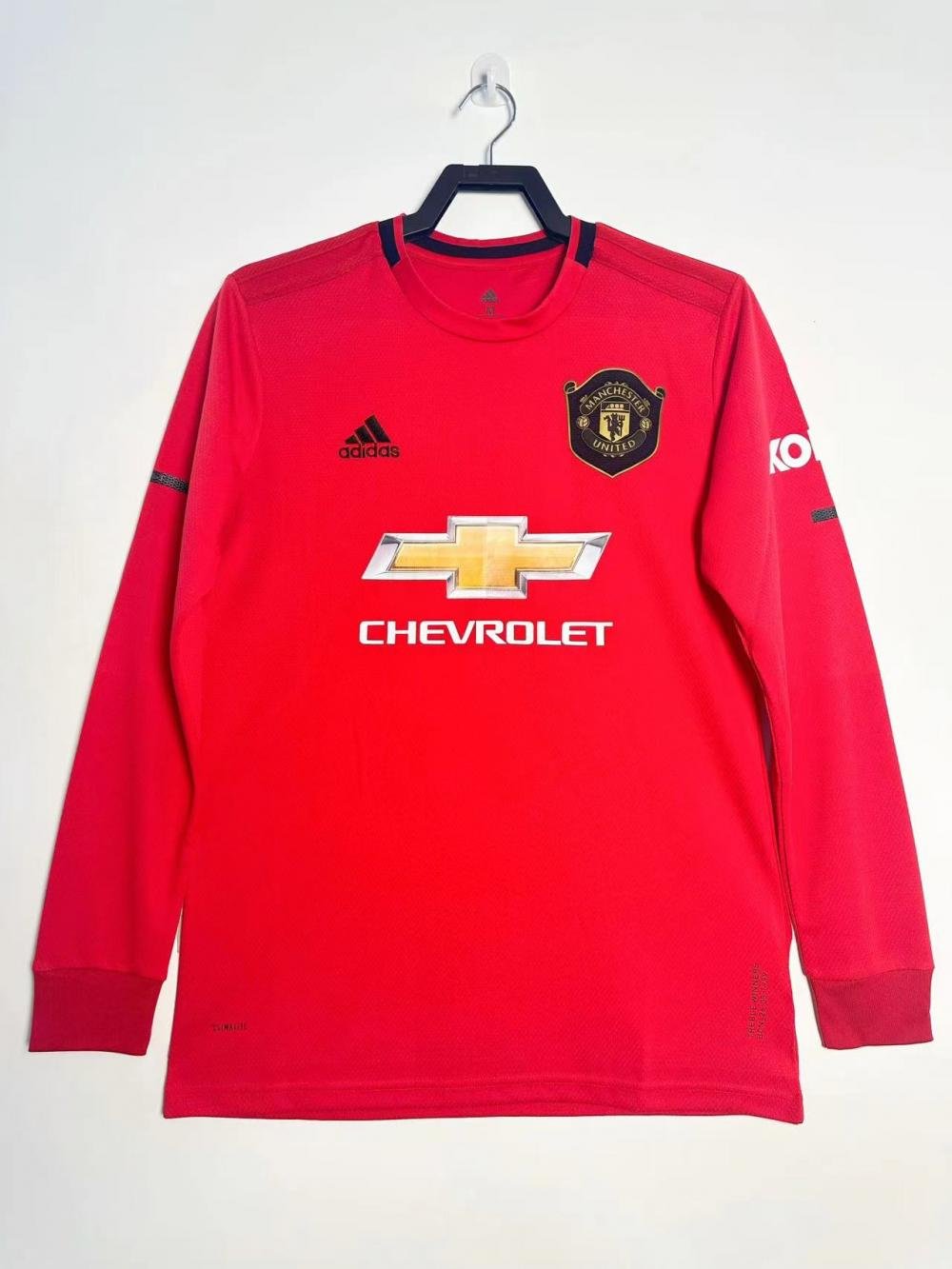 2019-2020 Retro Long Sleeve Manchester United Home Football Shirt 1:1