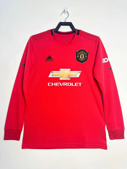 2019-2020 Retro Long Sleeve Manchester United Home Football Shirt 1:1