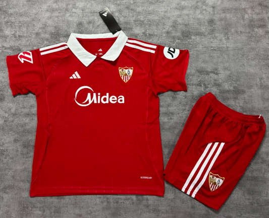2025/2026 Sevilla Away Football Shirt 1:1 Kids Size