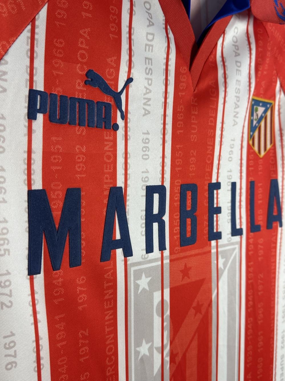 1995/1996 Retro Atletico Madrid Home Soccer Jersey 1:1