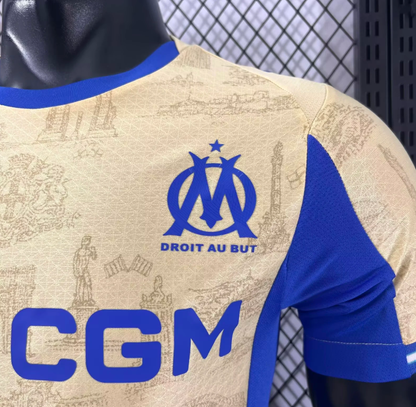 2025/2026 Player Version Olympique de Marseille Fourth Away Football Jersey 1:1