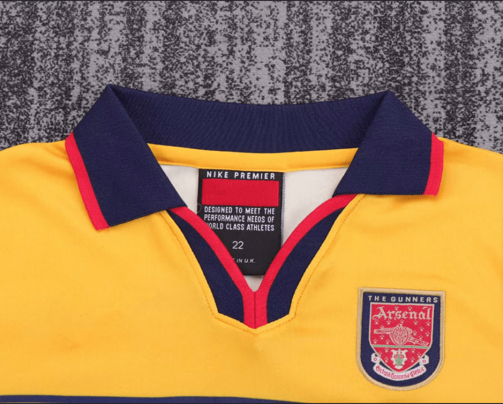 1997-1999 Retro Arsenal Away Football Shirt 1:1 Kids Size