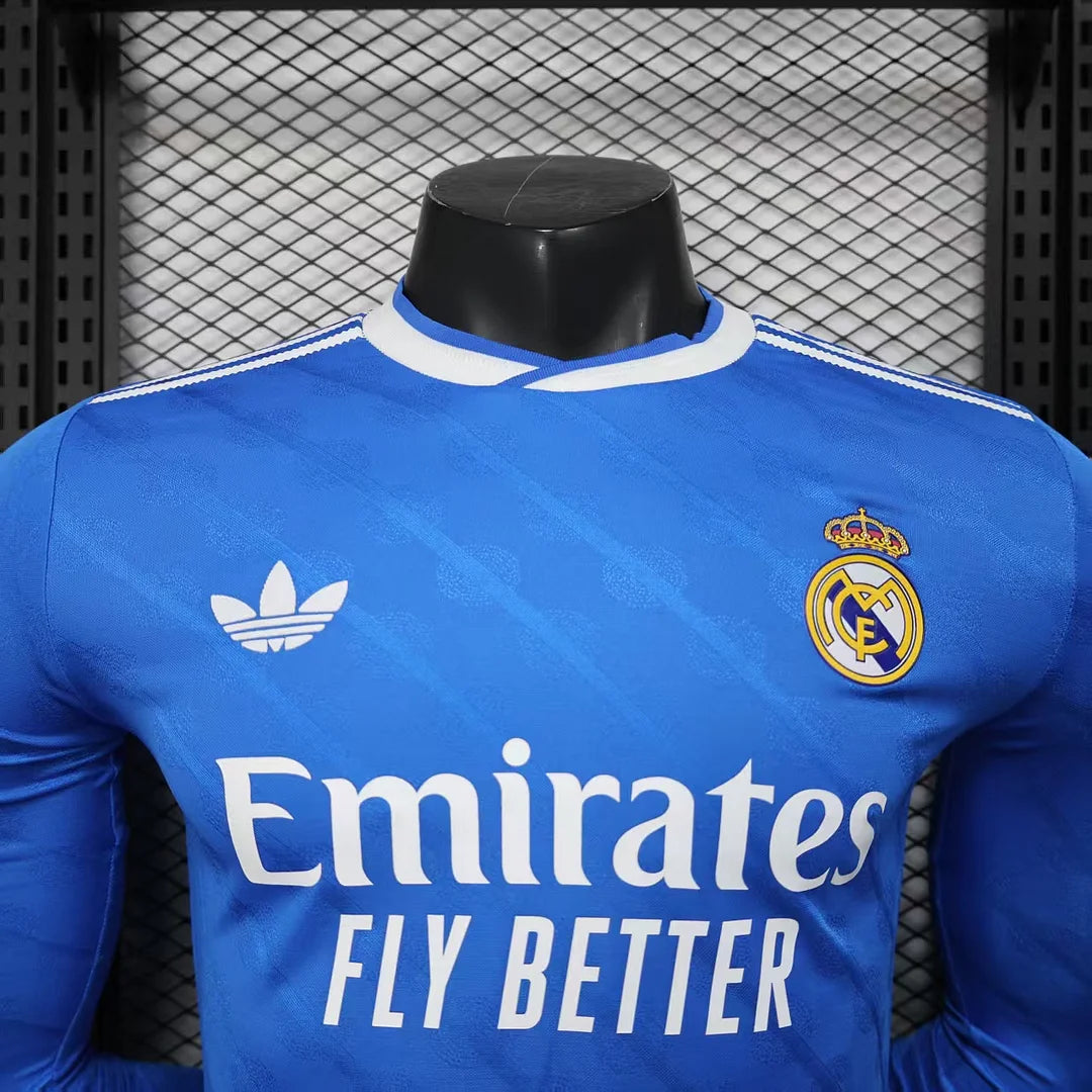 2025/2026 Long Sleeve Player Version Real Madrid Third Away Football Jersey 1:1