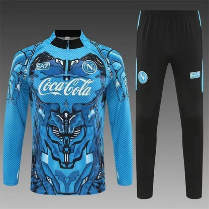 2025/2026 Napoli Half-Pull Training Suit Blue Football Shirt 1:1 Set