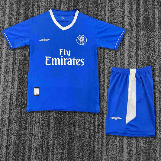 2003-2005 Retro Chelsea Home Football Jersey 1:1 Kids Size
