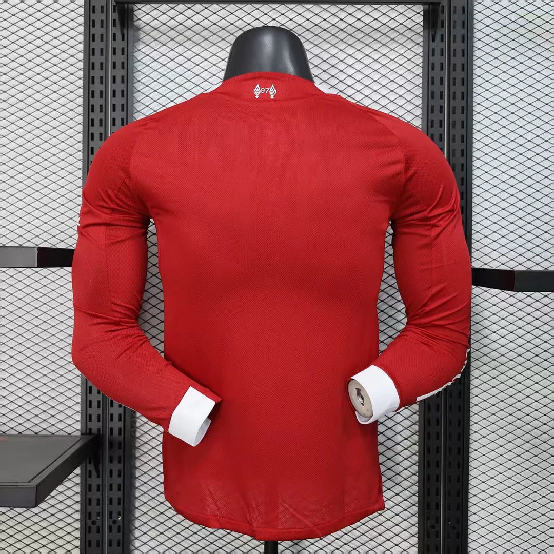 2025/2026 Long Sleeve Liverpool Home Player Version Football Shirt 1:1