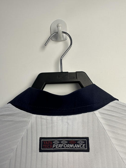 1998 Retro Long Sleeve England Home Soccer Jersey 1:1