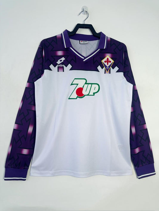 1992/1993 Retro Long Sleeve Fiorentina Away Soccer Jersey 1:1