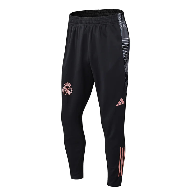 2024/2025 Real Madrid Pink Black Half-Pull Training Suit Football Shirt 1:1 Set