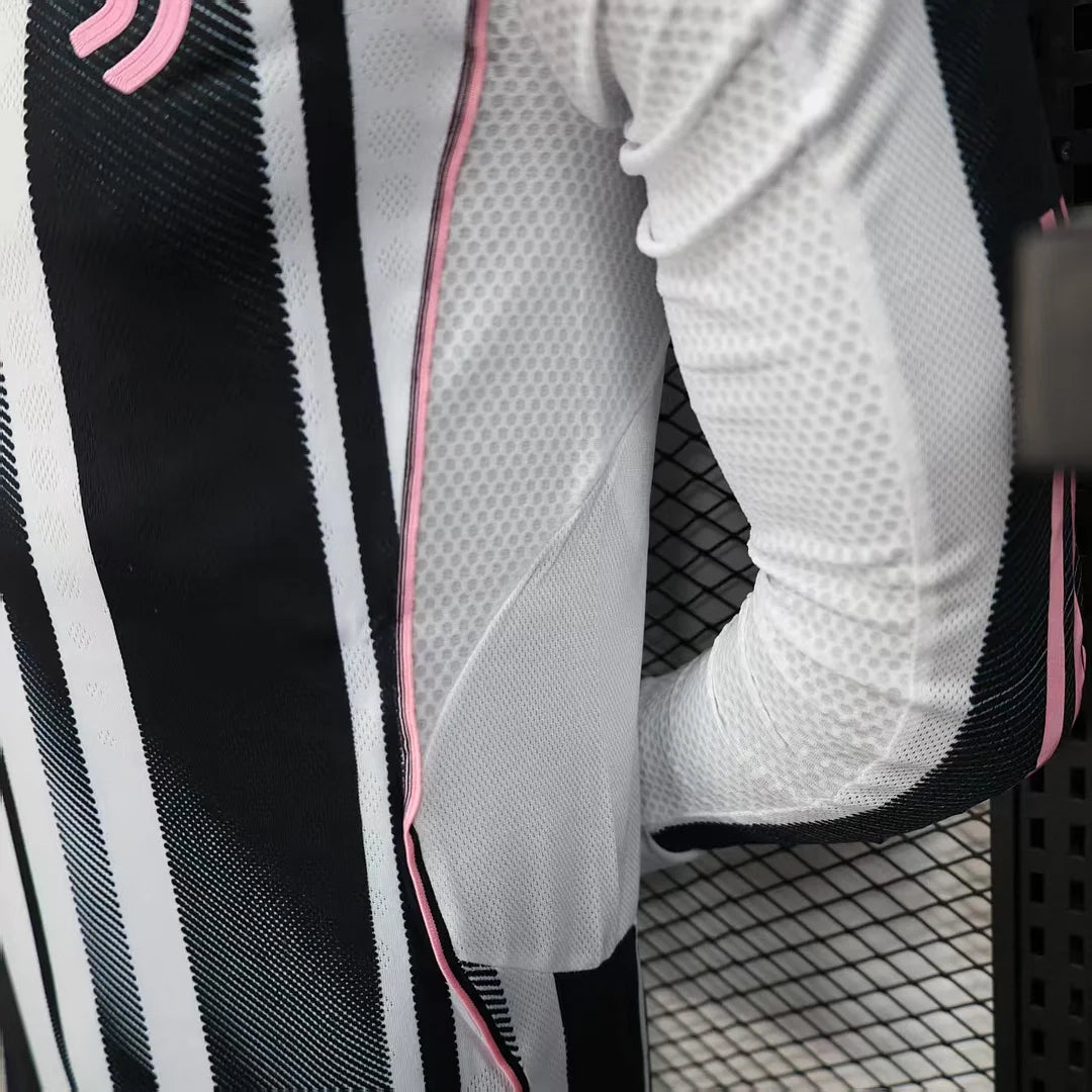 2025/2026 Long Sleeve Player Version Juventus Home Football Shirt 1:1