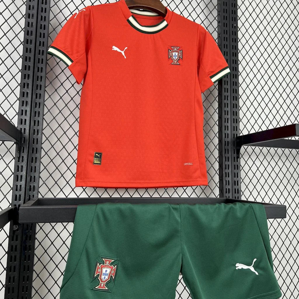 2025/2026 Portugal Home Football Shirt 1:1 Kids Size