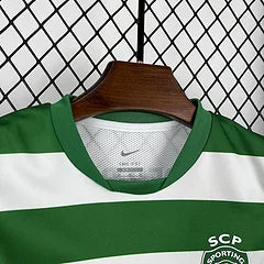2025/2026 Sporting Lisbon Home Football Jersey Shirt 1:1 Kids Size