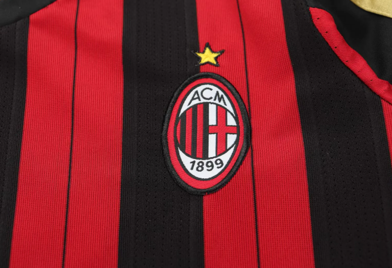 2013-2014 Retro Long Sleeve AC Milan Home Football Shirt 1:1 Kids Size