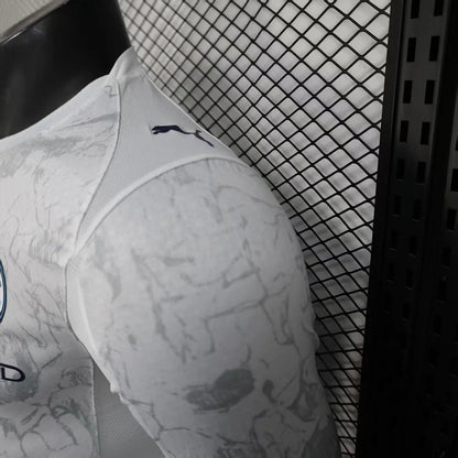 2025/2026 Long Sleeve Player Version Manchester City KidSuper Joint Edition White Football Shirt 1:1