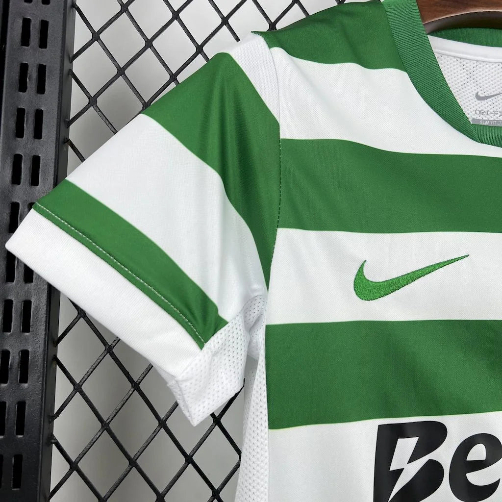 2025/2026 Sporting Lisbon Home Football Jersey Shirt 1:1 Kids Size