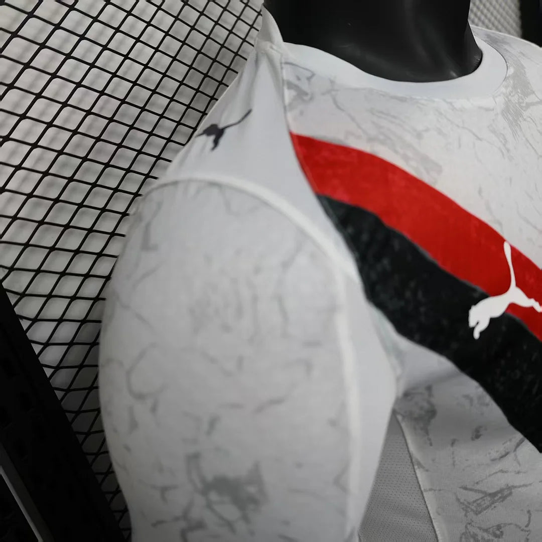 2025/2026 Long Sleeve Player Version Manchester City KidSuper Joint Edition White Football Shirt 1:1