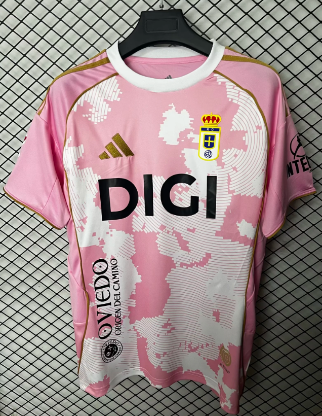2025/2026 Real Oviedo pink Football Shirt 1:1