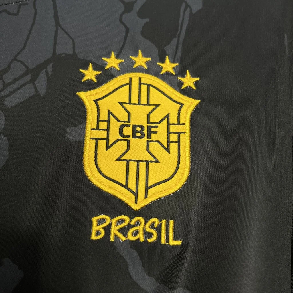 2024/2025 Brazil Special Edition Jesus Black Soccer Jersey 1:1