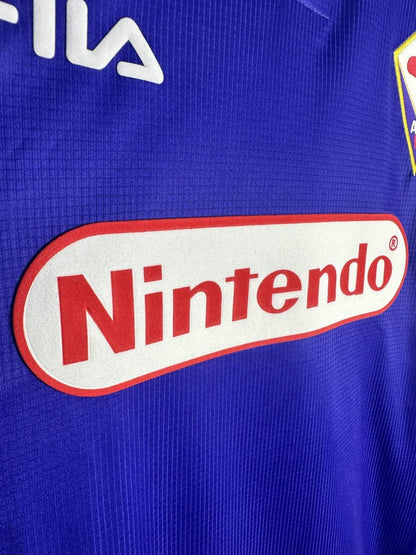 1998/1999 Retro Long Sleeve Fiorentina Home Soccer Jersey 1:1