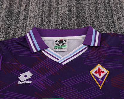 1992-1993 Retro Fiorentina Home Football Shirt 1:1 Kids Size