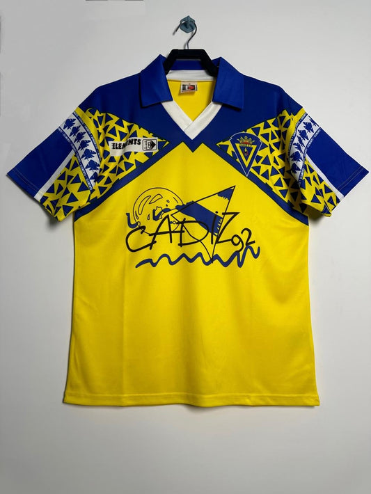 1991-1992 Retro C¨¢diz Home Football Shirt 1:1