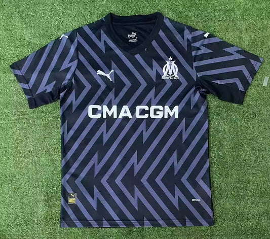 2023/2024 Olympique de Marseille Goalkeeper Black Soccer Jersey 1:1 Thailand Quality