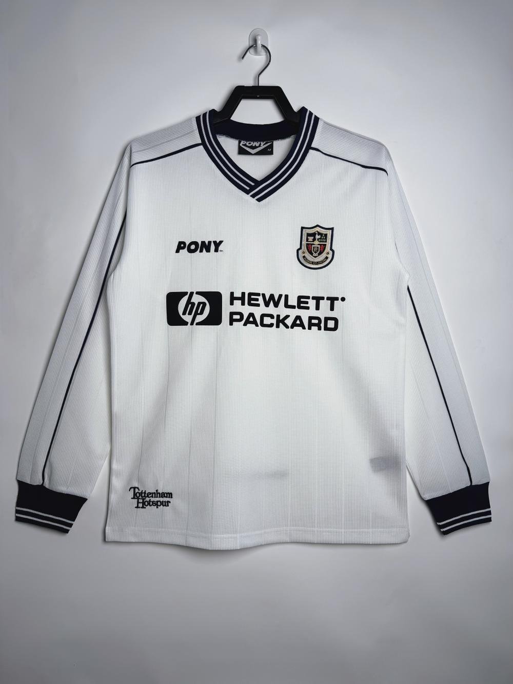 1997-1999 Retro Long Sleeve Tottenham Hotspur Home Football Shirt 1:1