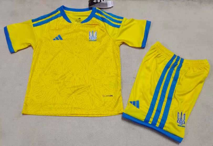 2026 Ukraine National Team Home Football Jersey 1:1 Kids Size