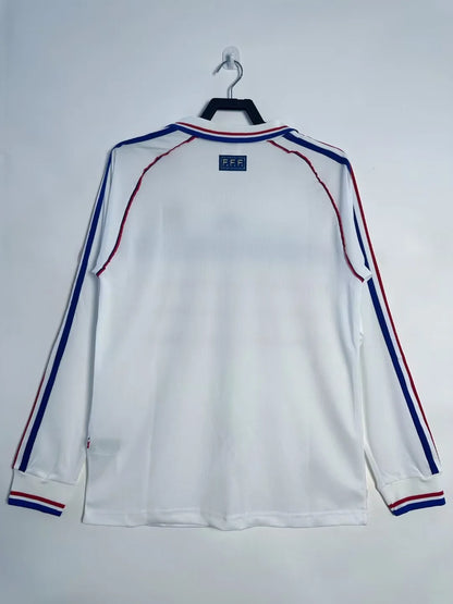 1998 Retro Long Sleeve France Away Football Shirt 1:1