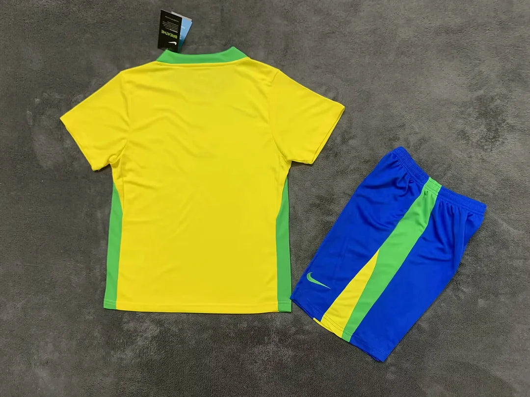 2025/2026 Brazil Home Football Shirt 1:1 Kids Size