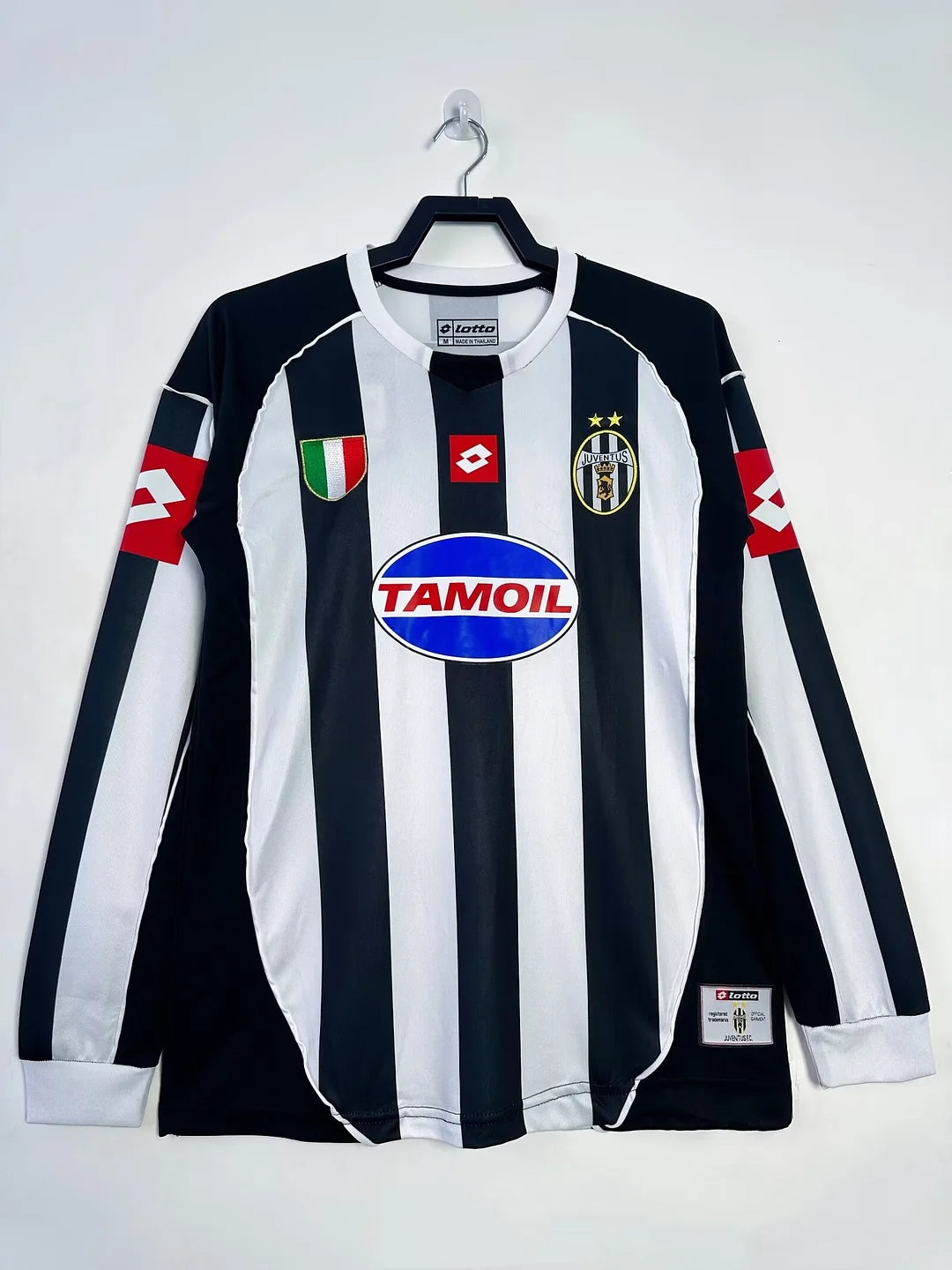 2002/2003 Retro Juventus Long Sleeves Home Soccer Jersey 1:1