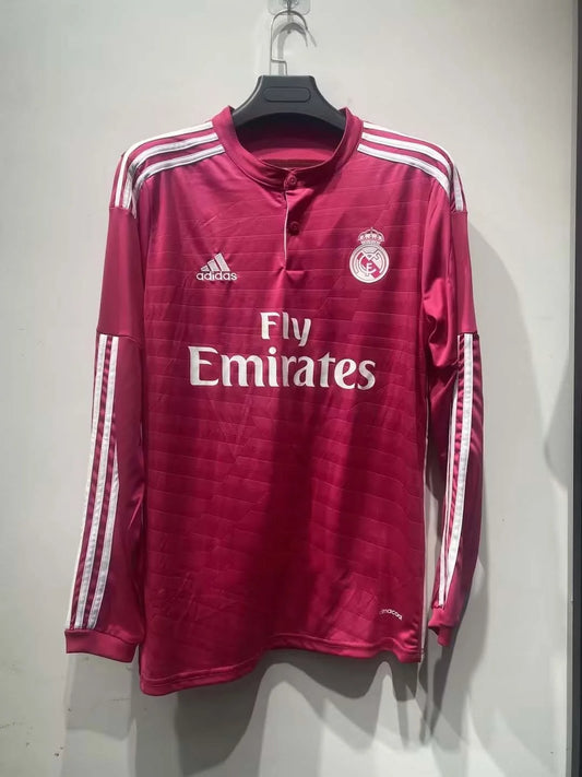 2014/2015 Retro Long Sleeve Real Madrid Away Football Shirt 1:1