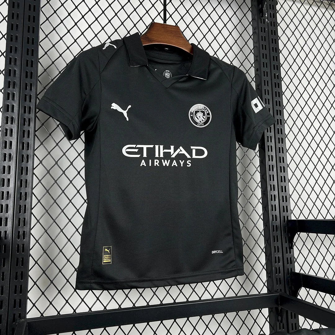 2025/2026 Manchester City Away Football Jersey 1:1 Kids Size