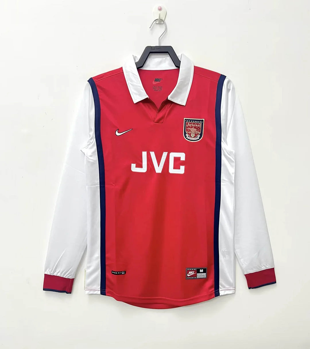 1998/1999 Retro Long Sleeve Arsenal Home Football Shirt 1:1