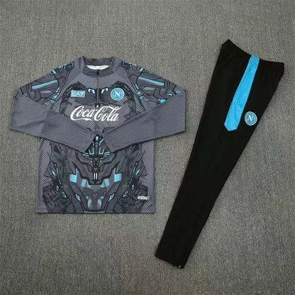 2025/2026 Napoli Half-Pull Training Suit Dark Gray Football Shirt 1:1 Set