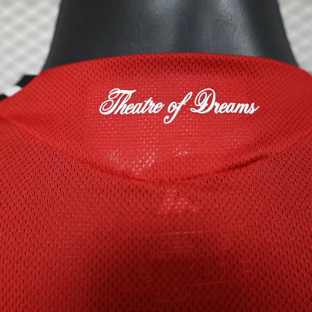 2025/2026 Long Sleeve Player Version Manchester United Home Football Shirt 1:1