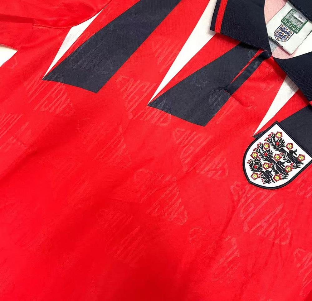 1992 Retro England Away Soccer Jersey 1:1