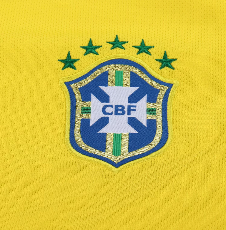 2014 Retro Brazil Home Football Jersey 1:1 Kids Size