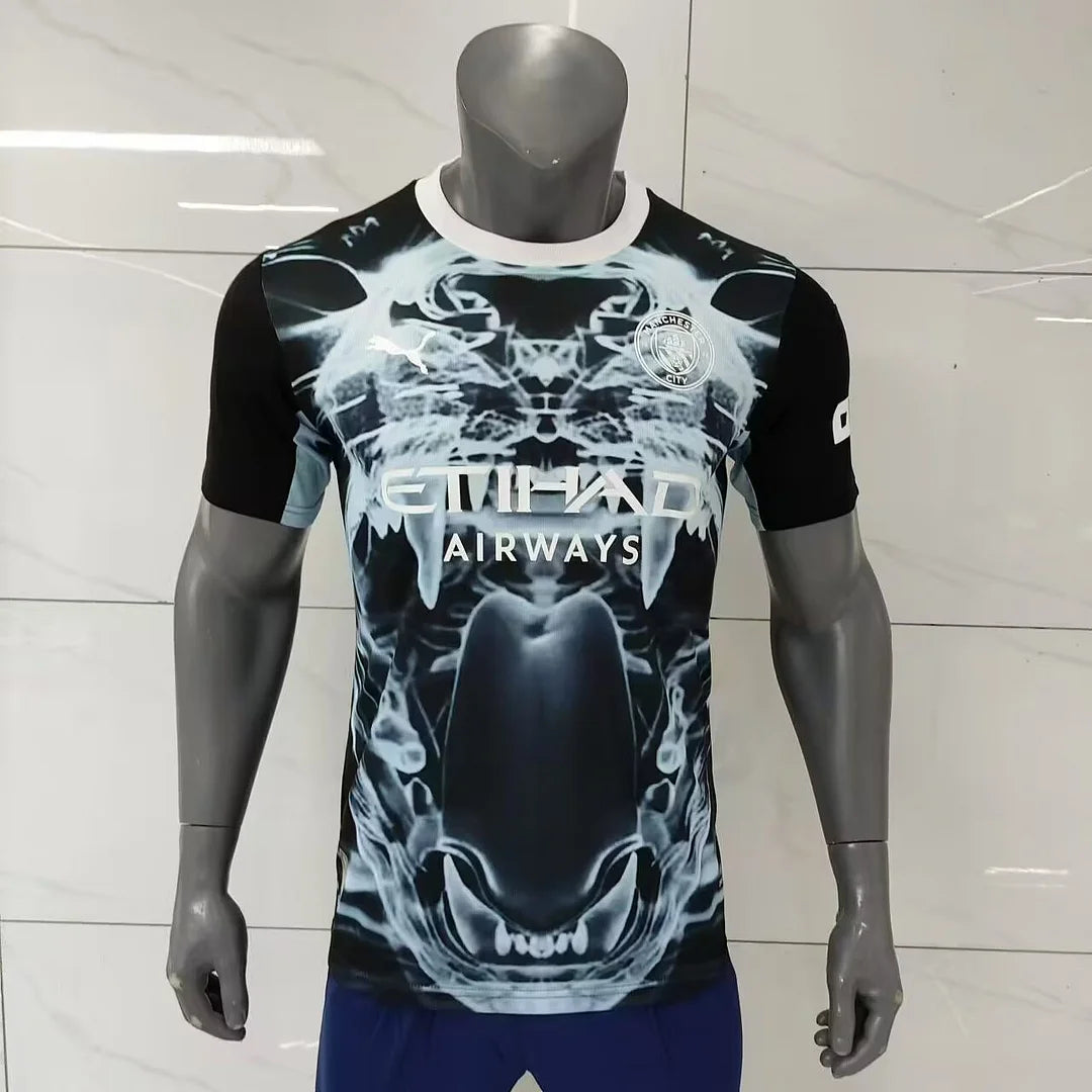 2025/2026 Player Version Manchester City Black And Blue Concept Version Football Jersey 1:1