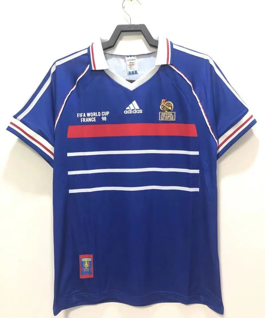 1998 Retro France Home Football Shirt