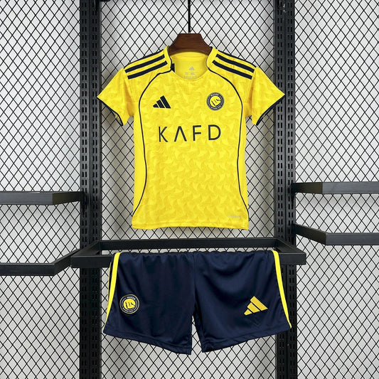 2025/2026 Al-Nassr Home Football Shirt Kids Size 1:1