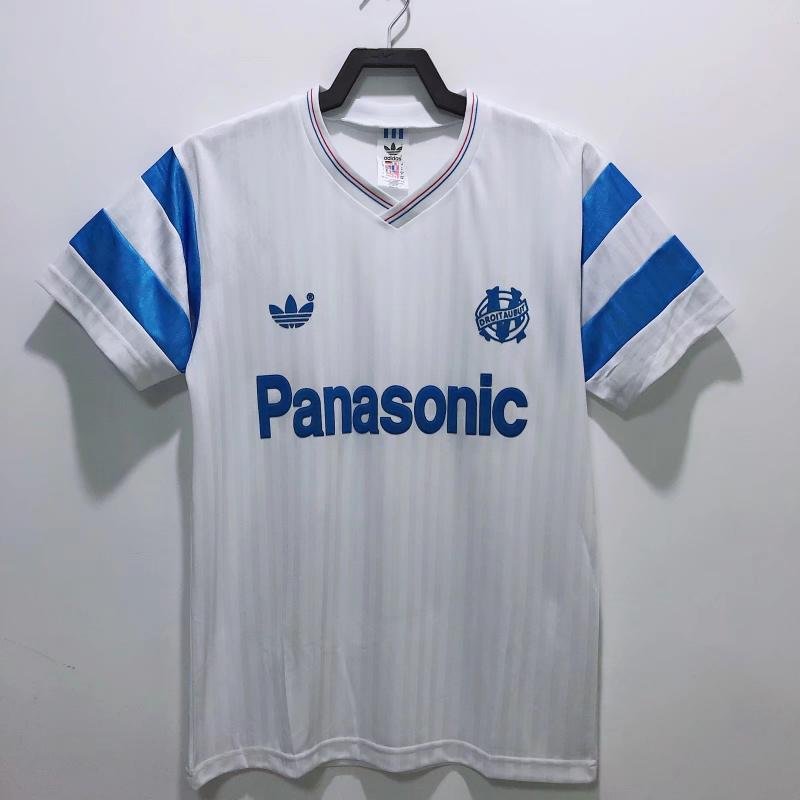 1990 Retro Olympique de Marseille Home Football Jersey 1:1