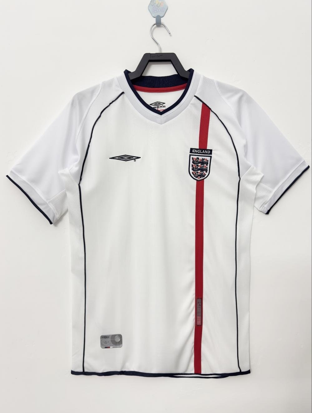 2002 Retro England Home Soccer Jersey 1:1