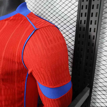 2025/2026 Long Sleeve Player Version Paris Saint-Germain Third away Red Football Shirt 1:1