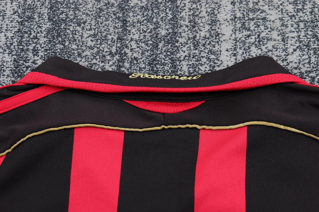 2006/2007 Retro Long Sleeve AC Milan Home Football Shirt 1:1 Kids Size