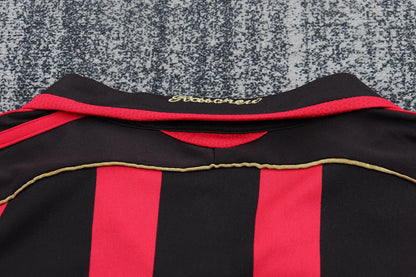 2006/2007 Retro Long Sleeve AC Milan Home Football Shirt 1:1 Kids Size