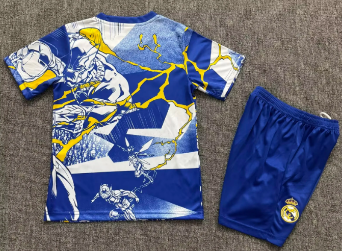 2025/2026 Real Madrid Collaboration With Marvel 03 Football Shirt 1:1 Kids Size